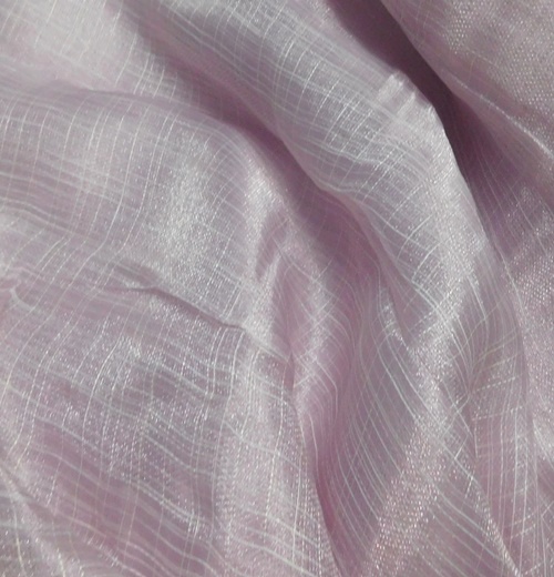Magában mintás organza maradék halvány orgona 260x100cm