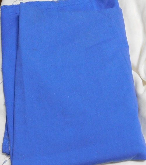 Pamutpolieszter maradék kék 30x100cm