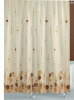 Zuhanyfüggöny beige mintás textil 120x200cm/Cikksz:063017
