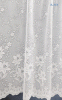 Bordó terra csíkos organza maradék 320x120cm/Cikksz:1240481