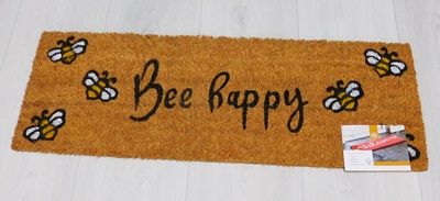 Kókusz lábtörlő Ruco Print Bee Happy 25x75cm 