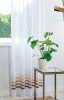 Fehér voila kész függöny lila szürke kockás/018/Cikksz:01151205