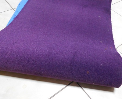 Maradék püspöklila velúr padlószőnyeg 52x390cm 