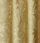 Fehér sable kész függöny kék organza mintával/180x300cm/Cikksz:01120032