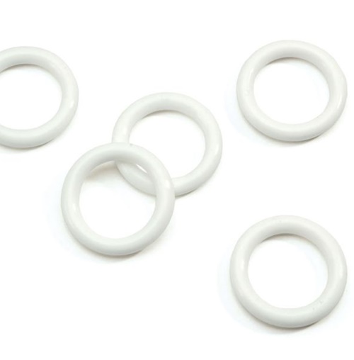 Függönykarika fehér műanyag 28mm belső átmérő 10db/cs