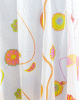 Fehér voila színes kis lepkés mintával, maradék függöny 40x170cm/017/Cikksz:01151806