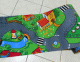 Fehér voila maradék függöny lila virágos 2./135x200cm/Cikksz:1240143