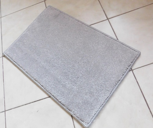 Akciós komfortos lábtörlő kis szőnyeg középszürke kb:40x60cm 