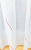 Bordó csíkos fehér organza maradék függöny 115x340cm/Cikksz:1240231