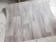 Fehér lila virágos voila maradék függöny 280x370cm/Cikksz:1240572