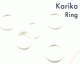 28mm-es karnis karika, fehér/Cikksz:095069