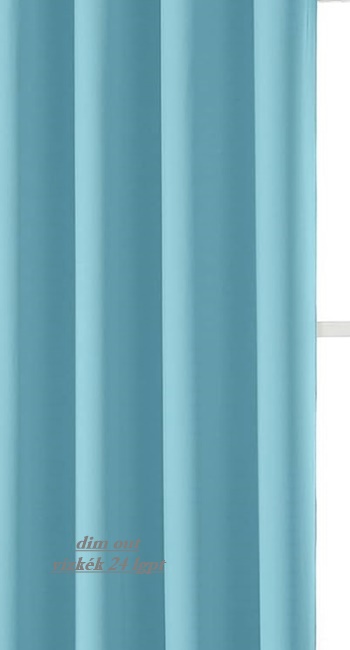 Kész dim out sötétítő függöny LP24 vízkék vagy LP25 türkisz 235x130cm