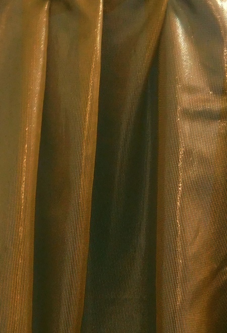 Latex hatású fényáteresztő függöny maradék barna zöldes árnyalat 280x300cm