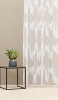Fehér arany organza csíkos dekor maradék anyag 90x230cm/Cikksz:0210427