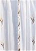 Fehér sable kész függöny kék organza mintával/160x230cm/Cikksz:01120749