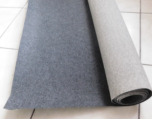 Szürke vékony filc erős kb:70x200cm