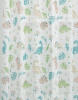 Fehér mart organza kész függöny zöld mintás/Cikksz:01151068