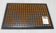Fehér gyűrt voila maradék függöny sárga narancs virágokkal 280x280cm/Cikksz:01130790