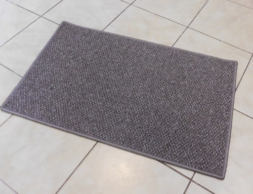 Akciós strapabíró lábtörlő kis szőnyeg szürke mintás kb:35x50cm
